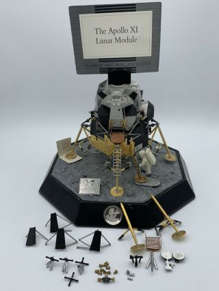 Franklin Apollo Xi 11 Lunar Module 1:48 Scale Model All Parts W/coa