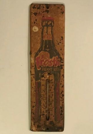 Rare Frostie Root Beer Thermometer Collectible Vintage 40’s - 50’s