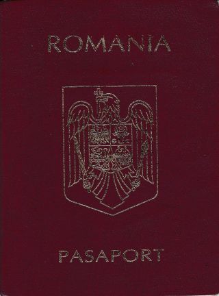 Romania,  1998,  Expired Passport - Visas & Stamps: Shengen,  France,  Bulgaria,  Usa