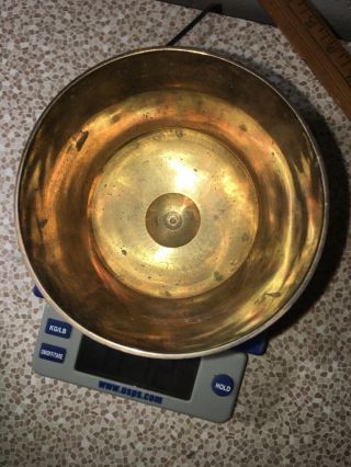 Vintage Solid Brass Planter 5” tall Made in India Locb4 2