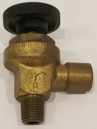 Brass 1/4 " Angle Valve With Dial Imperial 307d - 4