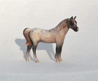Tiny SM Miniature Half Arabian Red Roan Appaloosa Horse Ceramic China Figurine 3