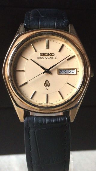 Vintage Seiko Quartz Watch/ King Quartz 5856 - 8010 Sgp 1977