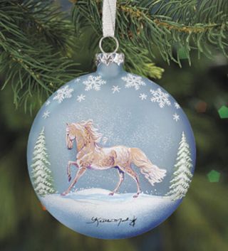 Breyer 700809 Artist Signature Hand - Blown Glass Horse Ornament Christmas - Nib