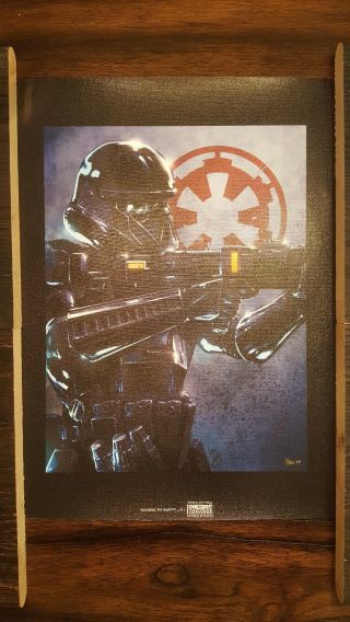 ACME ARCHIVES STAR WARS ROGUE ONE GICLEE ON CANVAS DEATH TROOPER BY SANTI CASAS 2