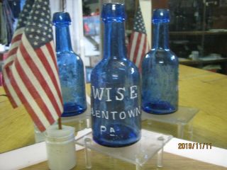 A Top Shelf Winner Deep Cobalt Blue J.  Wise Squat Soda Allentown.  Pa_