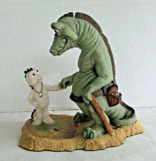 Vintage Krystonia Dragon Figurine - Gurneyfoot With Shadra - 1106 - England