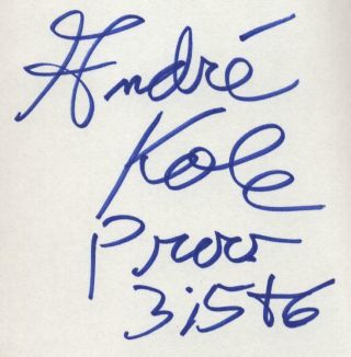 Andre Kole Autographed Book Mind Games Published 2002 Signed With Biblical Quote