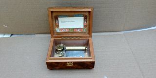 Vintage Ruege Music Box 2/50 Lauras Theme Edelweiss