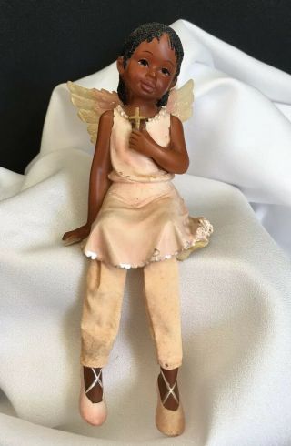 Young’s African American Angel Shelf Sitter In Pink