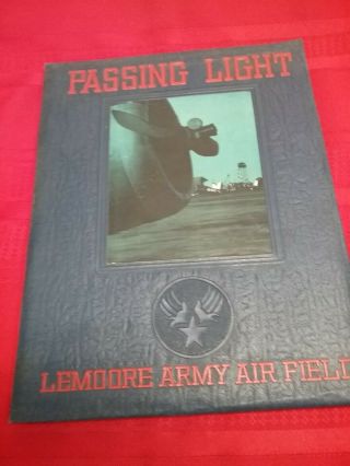 1943 Usaaf Lemoore Field Class 43k Basic Flying School Yearbook Mugbook