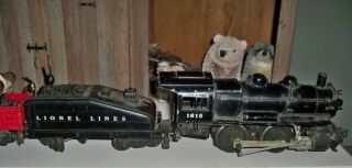 Vintage Lionel Train 027 6 Piece Set Of Train Cars,  Crane