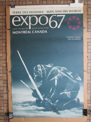Expo67 Montreal Canada Poster 1967 Universal And International Exhibition
