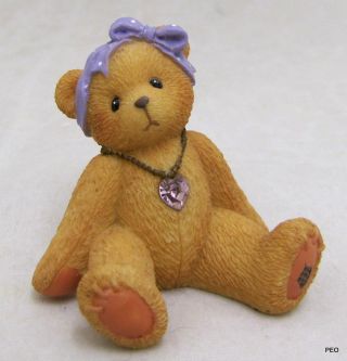 Cherished Teddies Little Sparkles June Birthstone Bear Figurine Birthday 239801 2