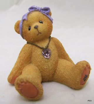 Cherished Teddies Little Sparkles June Birthstone Bear Figurine Birthday 239801 3