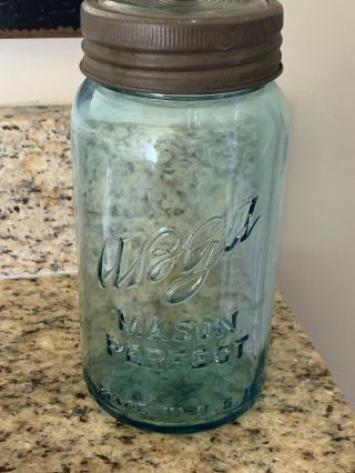 Abga Perfect Mason Quart Size Fruit Jar With Lid