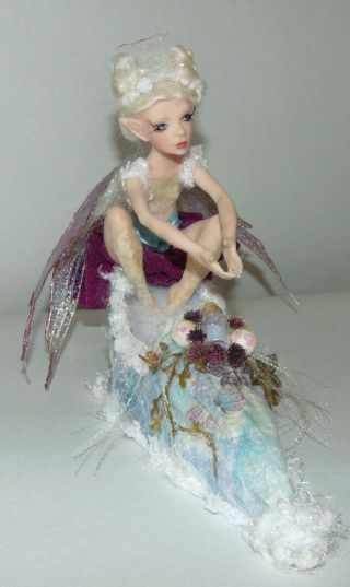 Ooak Fairy In A Shoe Resin Artist Made