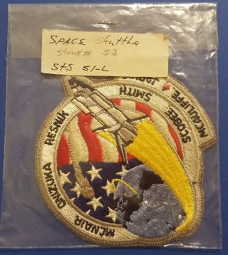 Nasa Space Shuttle Challenger Vintage Patch Mcnair Smith Scobee Mcauliff