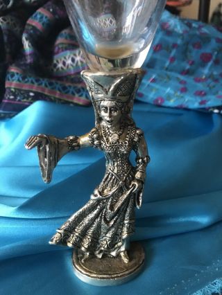 Pewter Wine Glass Fellowship Foundry Replacement Piece Bride C.  1991