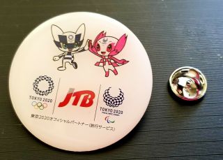 2020 Tokyo Olympic Jbt Official Sponsor Miraitowa Someity Mascot Large Pin