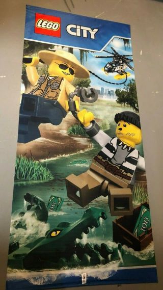Lego City Advertisement Store Banner Flag Display Sign Promo 77 " X 34 " City2