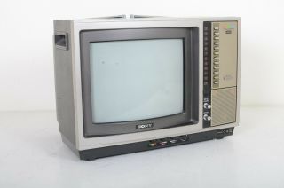 Vintage Classic Sony 13 " Trinitron Color Tv Television 1979 Kv - 1205