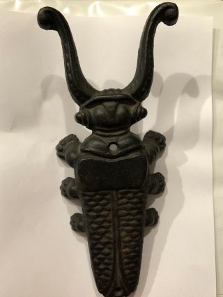 Vintage Cast Iron Metal Beetle Bug Boot Jack Shoe Remover