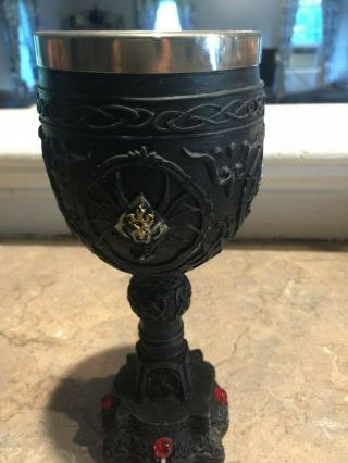 Medieval Celtic Wine Goblet Chalice Got Style Great Decor 8 " Tall