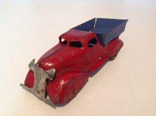 Marx Prewar Red & Blue Truck Metal 6 - Inch All - Orig 1940 Wyandotte 4 - Parts