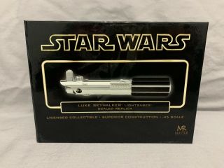 Star Wars Master Replicas Luke Skywalker.  45 Scale Jedi Mini Sw - 325 Gold Ed