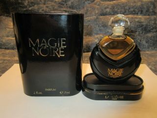 Vintage Magie Noire Lancome Perfume Pure Parfum 1/2 Oz - 15 Ml Ref.  5893 - 07 - 1986