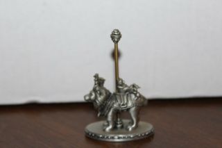 1984 Fine Pewter Carousel Lion And Squirrel Made By Hudson In The U.  S.  A.  (8)