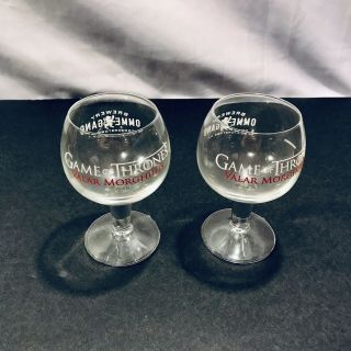 Set Of Two Game Of Thrones Valar Morghulis Beer Glass Goblets Omme Gang Brewery