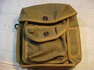 Wwii Canvas M - 209 - B Us Signal Corp Code Converter / Cypher Carrying Bag