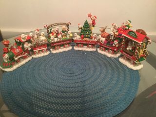 Danbury Bichon Frise Christmas Express Train Set In