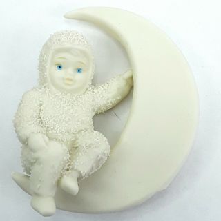 Snowbabies Snow Babies Baby Figure Ornament Figurine Department 56 Moon Flawed