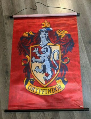 Harry Potter Gryffindor Wall Banner Scroll 23.  5 " X 32.  5 " Decor Neca At