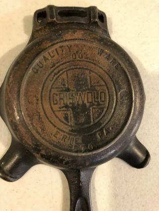 Griswold Cast Iron Ashtray With Matchbook Holder 3