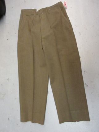 Us Army Ww2 Korean War Wool Enlisted Mans Trousers 33 X 28 Pants 1945