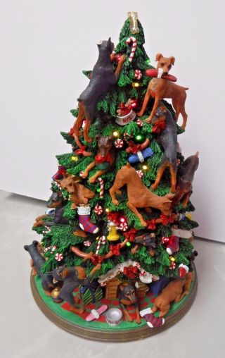 Danbury Retired Miniature Pinscher Dog Christmas Tree