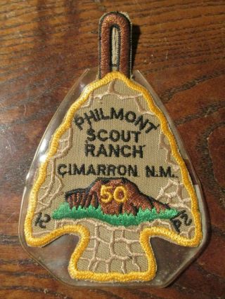 Bsa Boy Scout Philmont Scout Ranch Cimarron Nm 50th Anniversary Arrowhead Patch