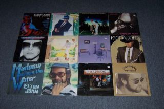 Elton John 12 Lps Inc Madman Across The Water Lp Record Album Inc Yellow Brick