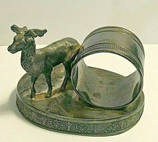 Victorian Toronto Silver Plate Company Figural Deer Napkin Ring