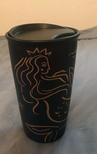 Starbucks Navy Gold Mermaid Anniversary 2017 Mug Cup Siren Coffee Travel