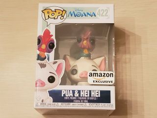 Pua & Hei Hei Funko Pop Figure Rare Amazon Exclusive Disney Moana Vinyl Doll