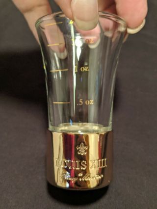 Rare Remy Martin Louis Xiii Cognac Gold 2 Oz Jigger Perfect Pour Shot Glass