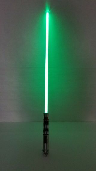 Master Replicas 2003 Force Fx Luke Skywalker Green Lightsaber Star Wars Cracked