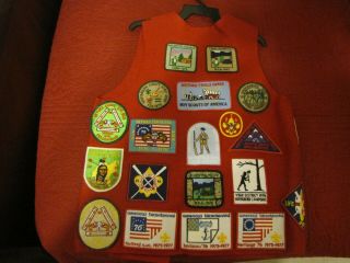 Vintage Boy Scout Patch Vest Palmetto Council Skyuka 270 Oa
