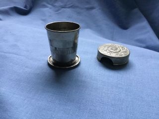 Antique Victorian Ladies Collapsible Cup,  Pat.  Feb.  23,  1897 (122 Years Old)