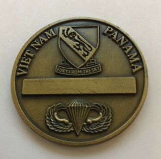 508th Parachute Infantry Regiment,  Red Devils,  Vintage Challenge Coin F26 3